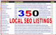 do 350 local SEO citations business listing manually