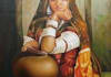 paint ur portrait with oil paint