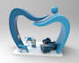 make booth design, events stand, external, floor plan etc