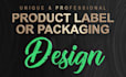 design product label or packaging