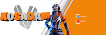 make a twitter banner with 3d text and HD character model