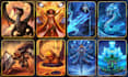 draw characters, card game, illustration artwork for you