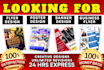 design creative flyers, postcards, and banner designs