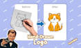 do hand drawn logo design with my style unlimited revision