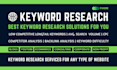 do SEO keyword research with competitor analysis