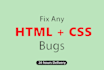 fix CSS issues in your website