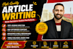 manually write articles for your website