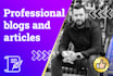 write professional articles and blog posts