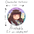 draw roleplaying character mini portraits 1x1 ich, anime style