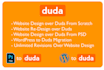 design and develop website using duda website builder