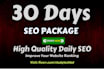 do monthly SEO service for google 1st page ranking