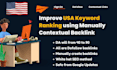 improve USA keyword ranking using manually  contextual backlink