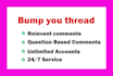 bump up your bitcointalk ann thread