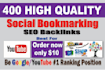 do website no1 ranking  by 400 high quality bookmarks