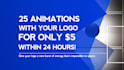 create 25 logo animation for your brand