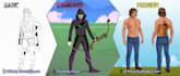 do a character design in comic book style