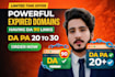 research powerful expired domains having da 90 links da pa 20 to 30