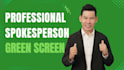 be your asian video spokesperson on green screen
