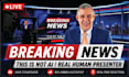 be your real spokesperson in a breaking news video promotion