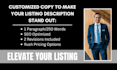 write a compelling description for your real estate listing