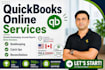 do bookkeeping, setup and quickbooks online clean up