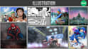 create stylish digital illustrations