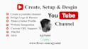 create, setup and design youtube channel