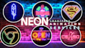 design custom neon sign logo animation social media and business