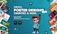 charity, ngo, non profit flyer and boucher
