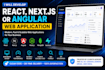 develop a react, nextjs or angular web application
