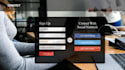 design stunning login and registration form in HTML css