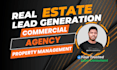 build real estate development company, realtor and property management leads