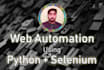 do web automation using python and selenium