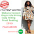 write SEO friendly content for blogs and websites