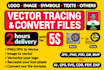 convert logo to vector, ai, eps vector tracing, vector