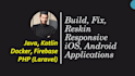 fix bugs, issues, reskin, firebase in android ios apps