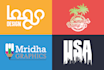 create a modern custom logo design