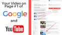 rank your videos on page 1 of youtube and google