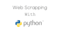 python web scraping and crawler