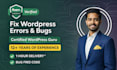 fix wordpress errors, bugs, elementor, and woocommerce issues