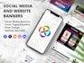 design your social media and web banners