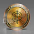 design realistic gold coin with your logo