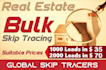 do bulk skip tracing for real estate business