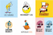 create playful cartoon logo