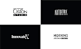 create typography logo and stationary