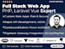 do full stack PHP laravel backend expert vuejs frontend