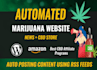build automated cbd marijuana website for passive income