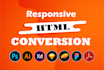 convert xd to html, psd to html, sketch to html responsive