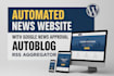 create fully autopilot news website wordpress autoblog and RSS aggregator