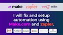 build custom make zapier and API automations